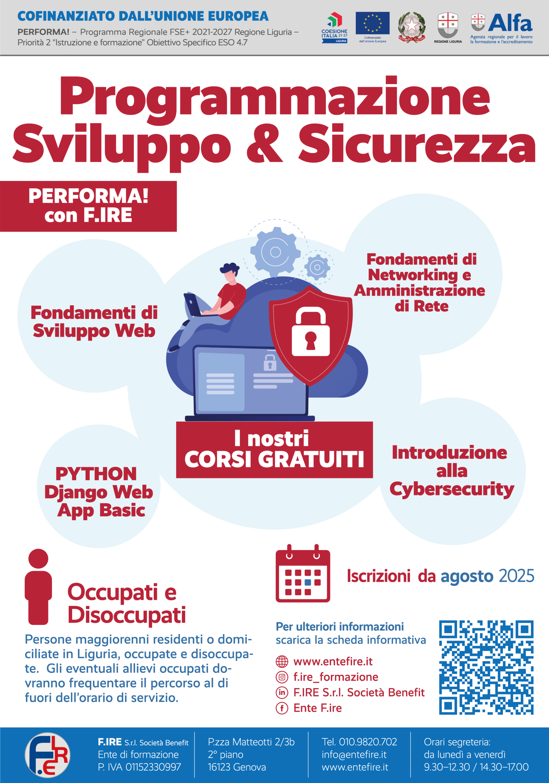 2025-07_PERFORMA_Programmazione Sviluppo e sicurezza PERFORMA! con F.IRE staging ente fire